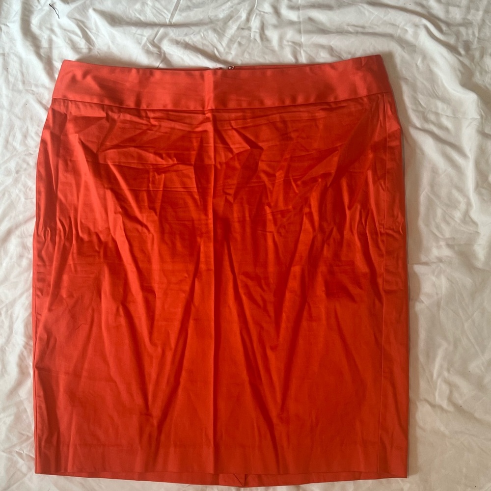 Lane Bryant Vibrant Orange Pencil Skirt